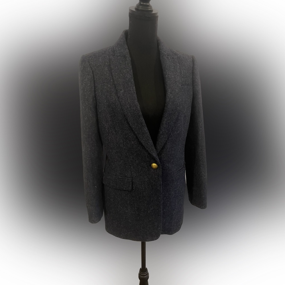 JCrew Navy Wool Blazer Size 4